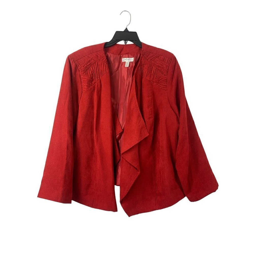 Dressbarn Women's Cherry Red Cardigan